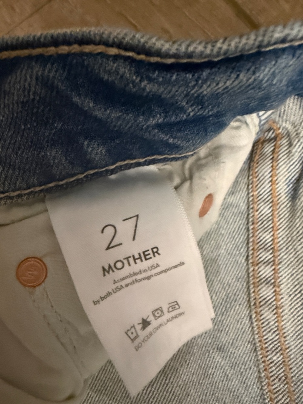 NWT MOTHER The Flutter Fray short size 27 - Picture 6 of 7